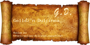 Gellén Dulcinea névjegykártya